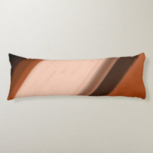 Body Pillow Custom Name Faux Wood Fancy Striped