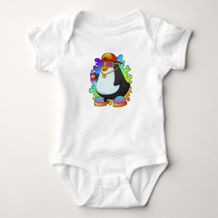 Body Pingouin comme peintre avec Spray