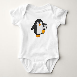 Body Pingouin joueur de football avec balle de football