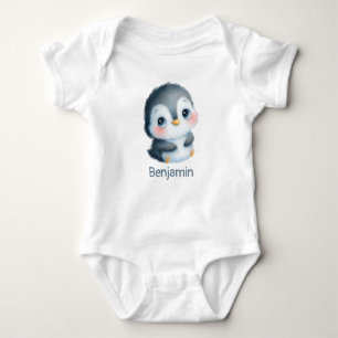 Body Pingouin mignon 1er anniversaire de Noël