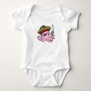 Body Pirate de pieuvre avec patch Sabre et Oeil