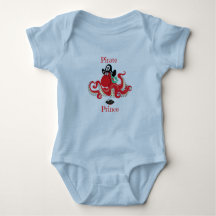Pirate de poulpe Prince Baby Jersey Bodysuit