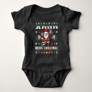 Body Pirate Père Noël Tacky Xmas Sweater Ar Joyeux Noël