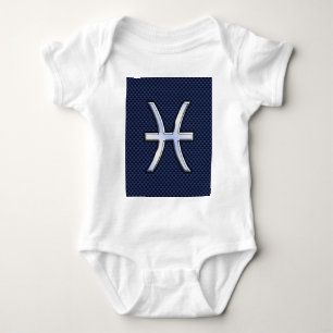 Body Pisces Zodiac on Blue Carbon Fiber