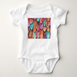 Body Plumes d'oiseaux, aquarelle, motif transparent.
