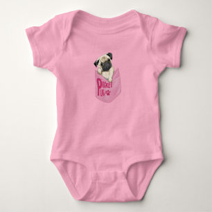 Body Poche Carlin rose bébé