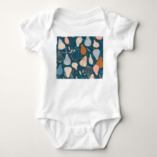Body Poire élégante : Motif noir scandinave