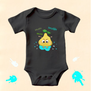 Body Poire jaune mignonne