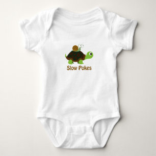 Body Pokes lents Cute Turtle et Snail