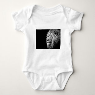 Body Portrait de Lion noir blanc - Photographie d'anima