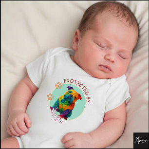 Body Portrait vibrant en spirale de Bouledogue Anglais