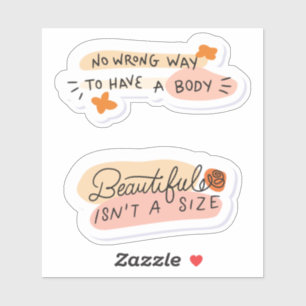 Body Positivity Quotes Sticker Pack 2