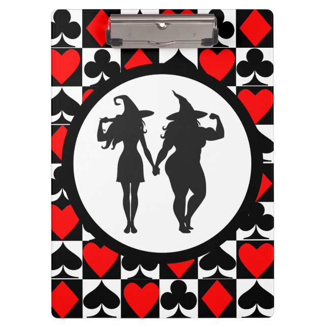 Body Positivity Witches Valentines Clipboard (Front)