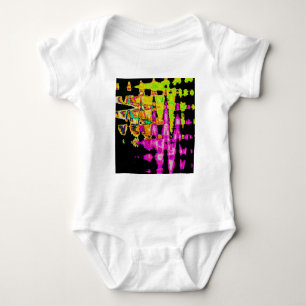 Body Poster d'art Abstrait Neon Glitch Imprimer