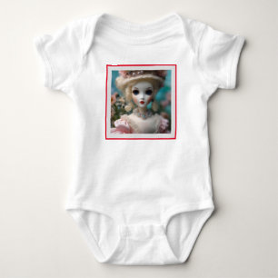 Body Poupée Vintage bleue,