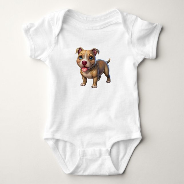 Body pour bébé "Bébé Pitbull" (Devant)