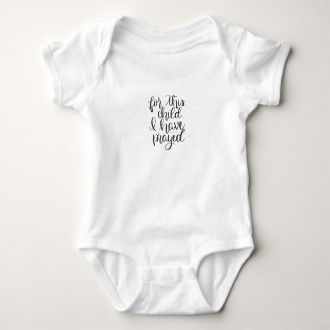 Body Pour Cet Enfant J'Ai Prié (Devant)