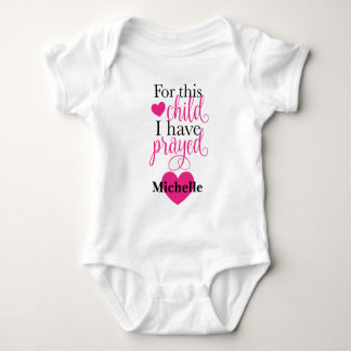 Body Pour cet enfant j'ai prié la combinaison