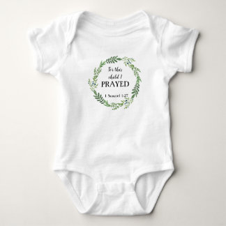 Body Pour cet enfant, j'ai prié le costume de bébé