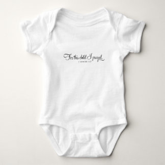 Body Pour cet enfant j'ai prié le vers de bible pour le