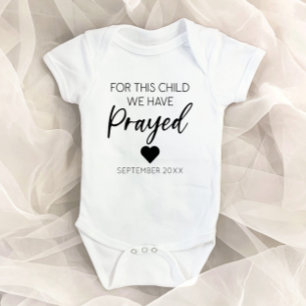 Body Pour Cet Enfant, Nous Avons Prié Faire-part De Gro