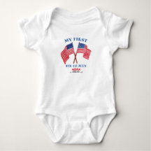 Premier 4 juillet 4e Toddler Patriotique USA Drape