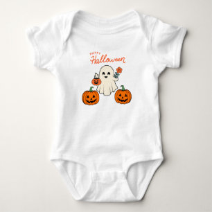 Body Premier fantôme et Citrouille d’Halloween du bébé