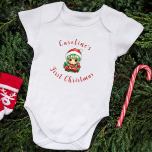 Body Premier Noël Baby Girl Elf Personnalisé