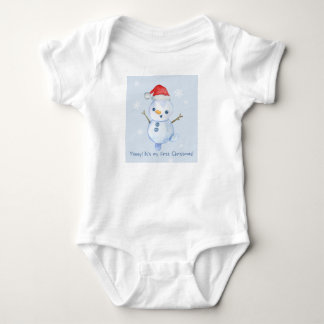 Body Premier Noël pour un bébé