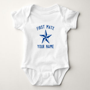 Body Premier Officier nautique étoile bleu marine et bl