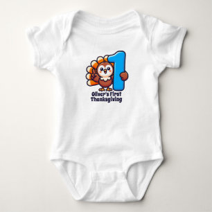 Body Premier Thanksgiving Personnalisé Dinde Mignonne