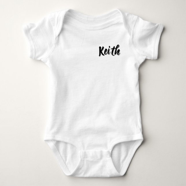 Body Prénom Keith Bébé, (Devant)
