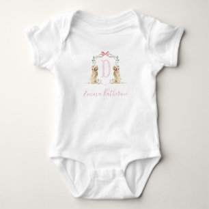 Body Preppy Southern Rose Girl Baby shower chien bébé