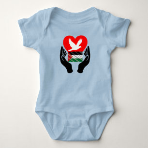 Body Priez pour la paix en Palestine Peace Dove Heart