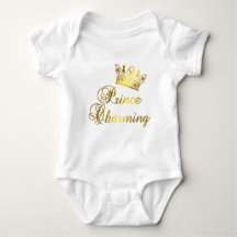 Prince Charming in Gold T-shirt pour bébé ou adult