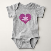 Production de forme cardiaque Grille rose Bébé une