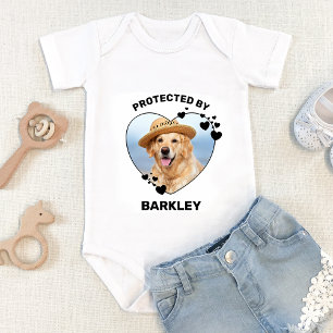 Body Protégé Par Chien Cute Personnalisé Coeur Pet Phot