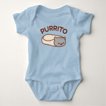 PURRITO - Le chat Burrito Baby Bodysuit