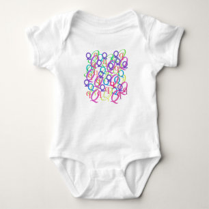 Body "Q" Bébé Confettis Lettres
