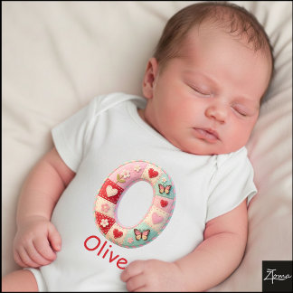 Body Quilted Patchwork Initial Letter O Nursery