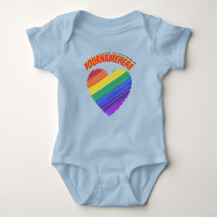 Body Rainbow Text Rainbow Coeur Coeur bébé