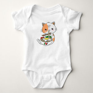 Body Ramen Cat Kawaii Anime Backround et illustration