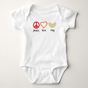 Body RBG Vintage, Ruth Bader Ginsburg, Love Peace RBG