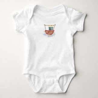 Body Red Boat on Ocean T-Shirt