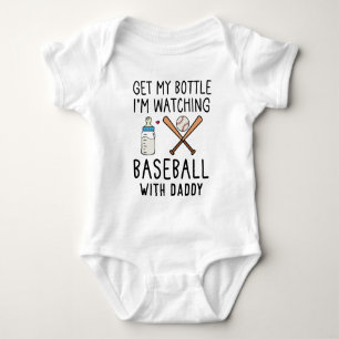 Body Regarder le baseball avec papa Funny Baseball