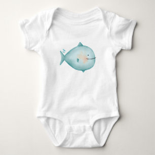 Body Requin de l'océan bleu mignon pour enfants