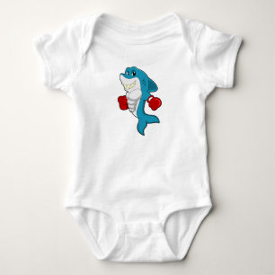 Body Requin en boîte avec gants de boxe