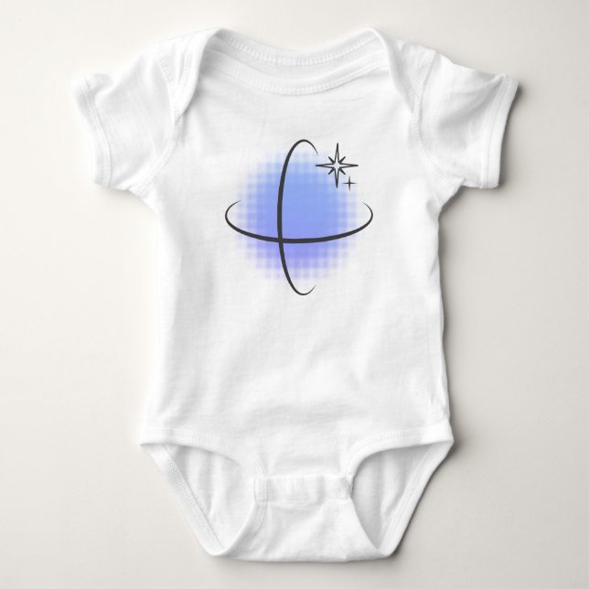 Body Retro Atomic Point Bleu (Devant)