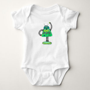 Body Robot Frankie, vert sur blanc
