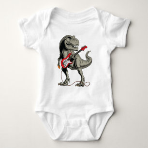 Body Rockin' T-Rex : dinosaure jouant de la guitare éle